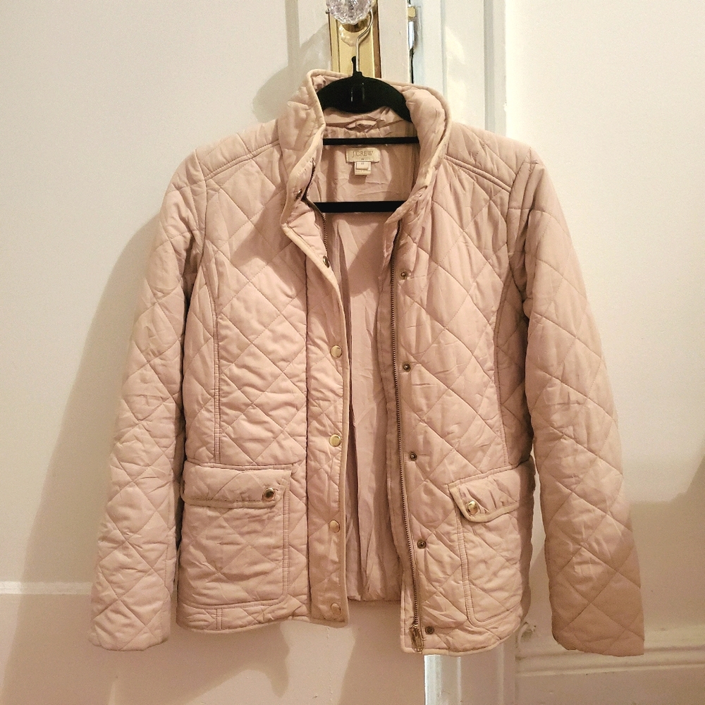 J crew quilted jacket